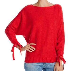 Joie Red Sweater with Tie Details